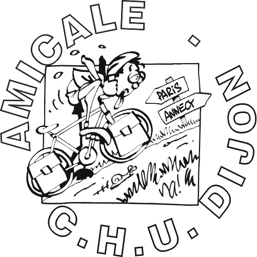 Amicale C.H.U. Dijon - Cycliste en course